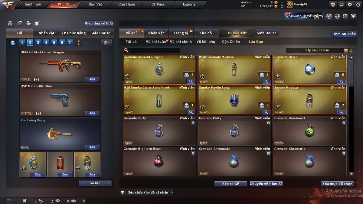 shop acc cf uy tin gia re